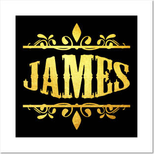 JAMES NAME Posters and Art